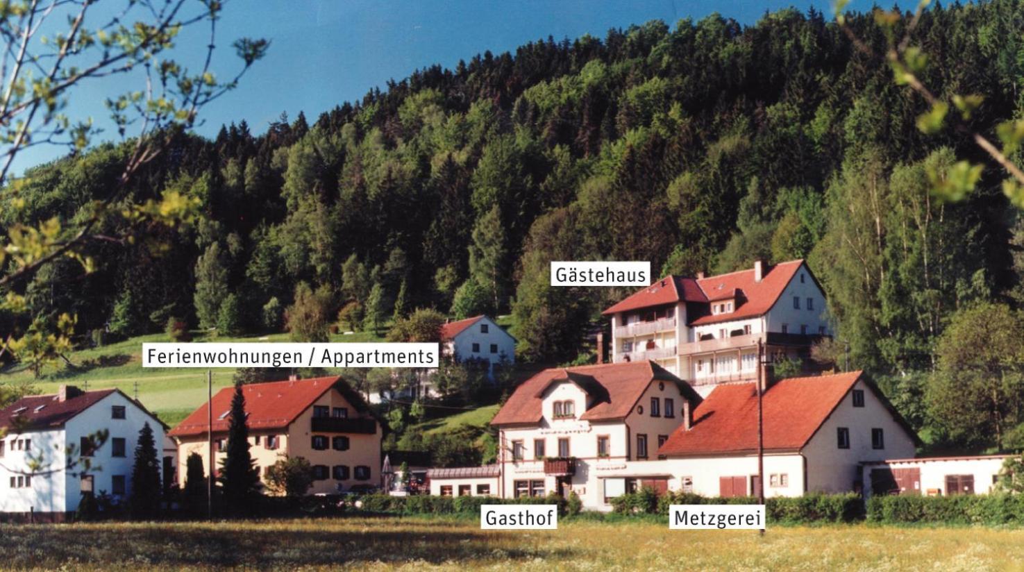 Gasthof Hotel Schwarzes Ross บาด แบร์เน็ค อิม ฟิชเทลเกอเบียร์เกอ ภายนอก รูปภาพ